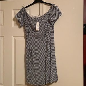 Bebe off sleeves mini dress